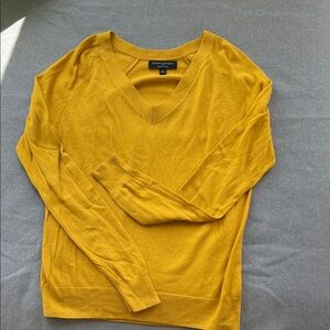 Banana Republic Mustard V-Neck Sweater for Women